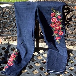 Martha Stewart Embroidered Jeans